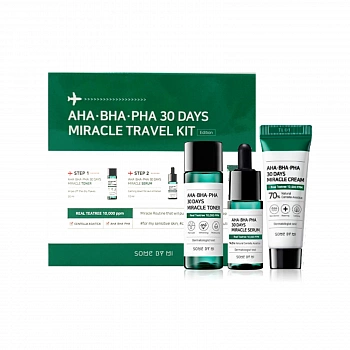 Дорожный набор для проблемной кожи AHA-BHA-PHA 30 Days Miracle Travel Kit