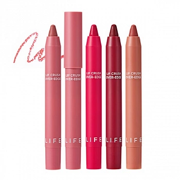 Карандаш-помада 01 Life Color Lip Crush Over-Edge 01 No Big Deal