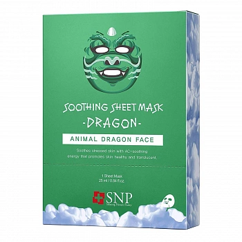 Успокаивающая тканевая маска с драконом 10шт. Animal Dragon Soothing Mask 10ea