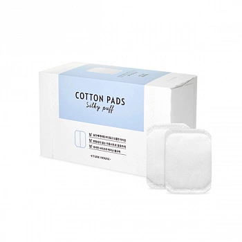 Шелковистые ватные диски Cotton Pads Silky Puff