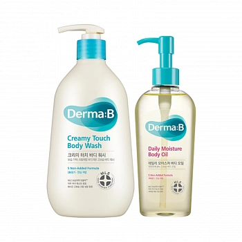 Крем-гель для душа + Увлажняющее масло для тела Creamy Touch Body Wash & Daily Moisture Body Oil