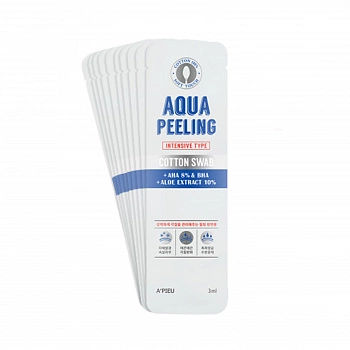 Пилинг-палочки для очищения 10шт Aqua Peeling Cotton Swab Intensive Type 10pc