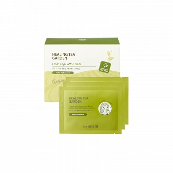 Диски хлопковые очищающие с экстрактом зеленого чая Healing Tea Garden Cleansing Cotton Pads