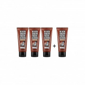 Сахарный скраб для лица 3+1 Black Sugar Facial Scrub 3+1